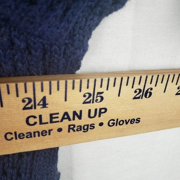 NWT Lane Bryant Navy Short Sleeve Open Cable Knit VNeck Sweater Sz 22/24 - Picture 9 of 9